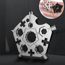 23 In 1 Pentagonal Snowflake Wrench Screwdriver Multitool Camping Outdoor Bicycle Repare Tool Portable EDC Spanner Key Chain