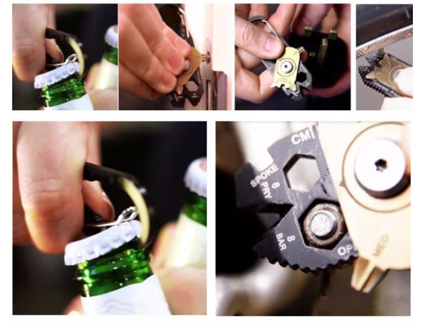 20-in-1 multi-function key ring keychain